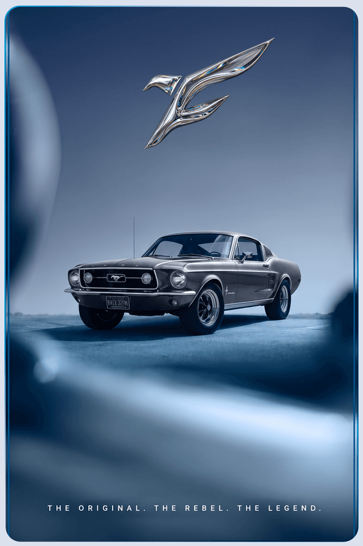 Mustang de collection conservée avec soin